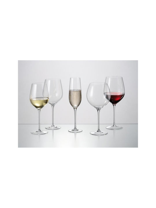 Crystal Set of Glasses for White and Red Wine made of Crystal Stemmed 600ml 6pcs