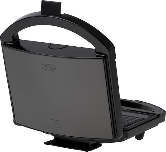 Adler Tabletop Electric Grill Ribbed Plate 750W 22cmx12.5cmcm