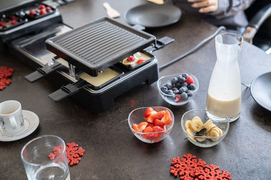 Unold Tabletop Electric Grill Raclette Smooth and Ribbed Plate 1300W 21cmx21cmcm