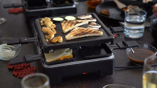 Unold Tabletop Electric Grill Raclette Smooth and Ribbed Plate 1300W 21cmx21cmcm
