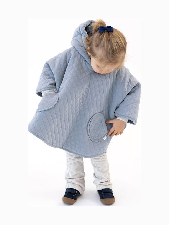 Παιδικό Casual Μπουφάν Κοντό με Κουκούλα Blush Stone Blue