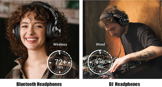 OneOdio Fusion A70 Ασύρματα / Ενσύρματα Over Ear Ακουστικά με 72 ώρες Λειτουργίας Καφέ