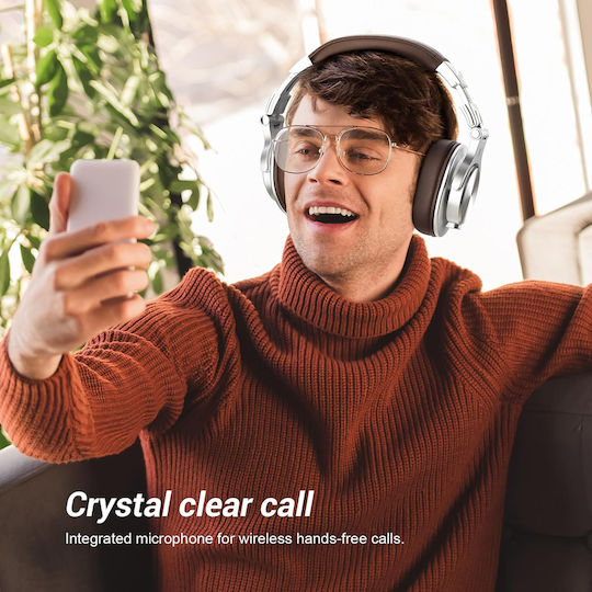 OneOdio Fusion A70 Ασύρματα / Ενσύρματα Over Ear Ακουστικά με 72 ώρες Λειτουργίας Καφέ