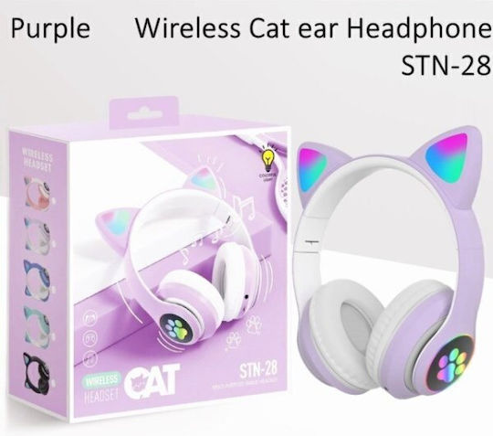Cat STN28 Fără fir / Cu fir On Ear Căști cu Radio cu 7 ore de Funcționare Violet
