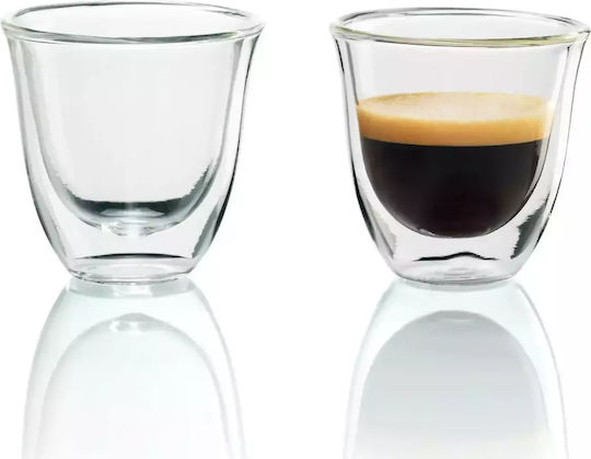 De'Longhi Essential Collection Set Căni Espresso De sticlă Transparente 60ml 6buc