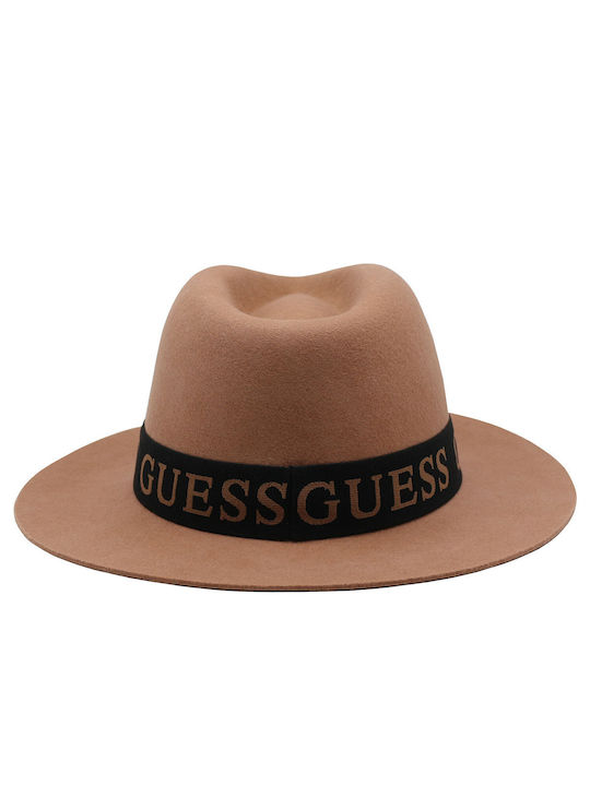 Guess Fabric Women's Fedora Hat Brown