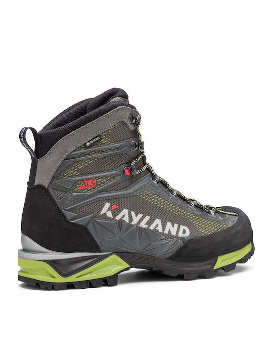 Kayland Men's Waterproof Hiking Boots With Gore-Tex Membrane Green