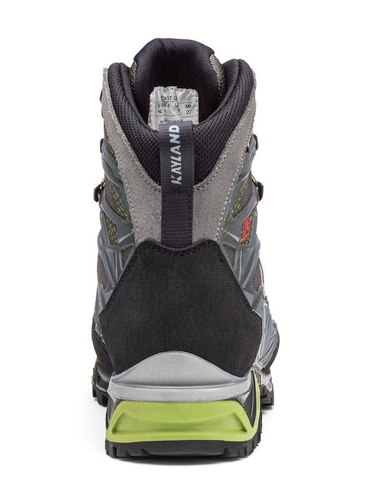 Kayland Men's Waterproof Hiking Boots With Gore-Tex Membrane Green
