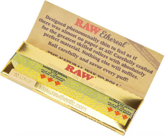 Raw Classic Ethereal Χαρτάκια Στριφτού Τσιγάρου 50 φύλλα 1τμχ