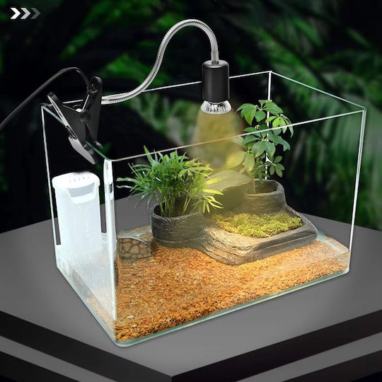 Heat Lamp UVA+UVB 3 Reptiles Turtles Clamp On/Off Switch Lamp UVA UVB 50W