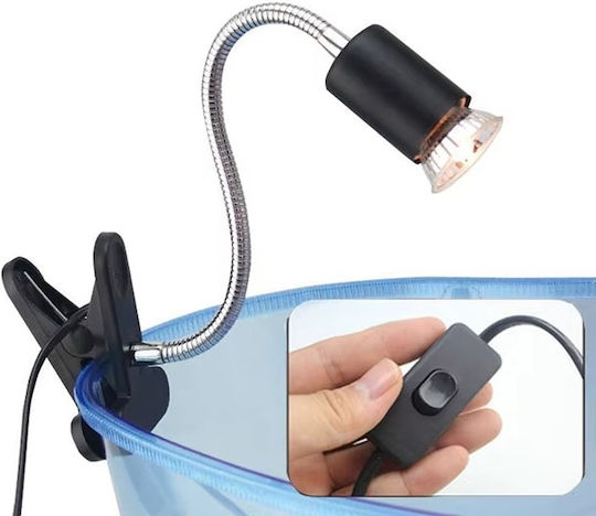 Heat Lamp UVA+UVB 3 Reptiles Turtles Clamp On/Off Switch Lamp UVA UVB 50W