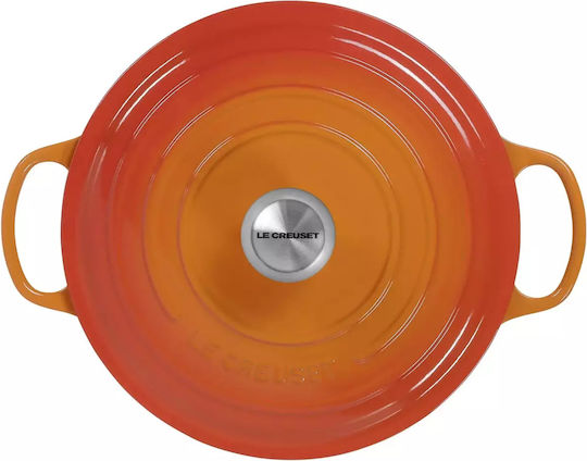 Le Creuset Signature Deep Pot made of Cast Iron 6.7lt / 28cm Volcanic
