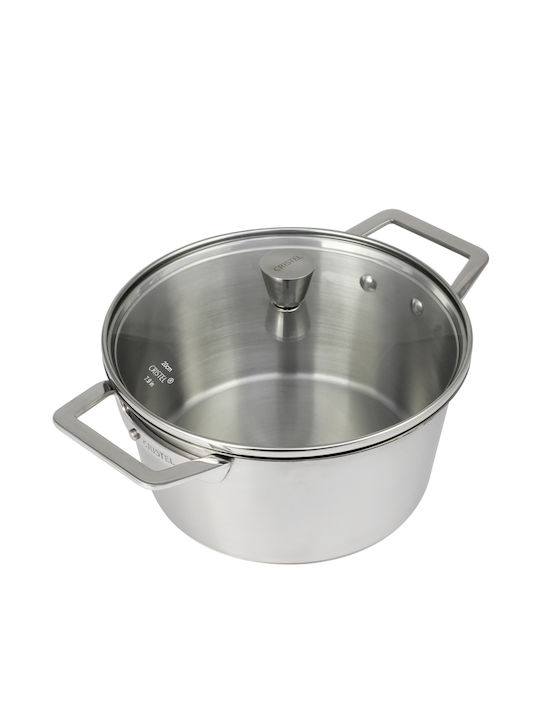 Cristel Βαθιά Ανοξείδωτη Κατσαρόλα 1.8lt / 18cm