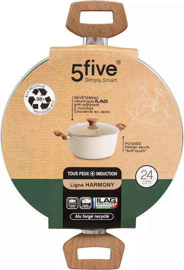 5Five Deep Pot made of Aluminum 24cm
