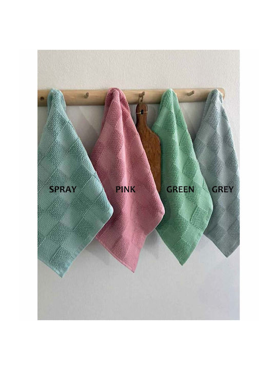 Palamaiki Towel made of 100% Cotton in Green Color 40x60cm 2pcs