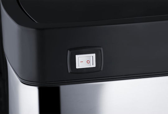 Lamart Waste Bin Made of Stainless Steel with Sensor Silver 45lt