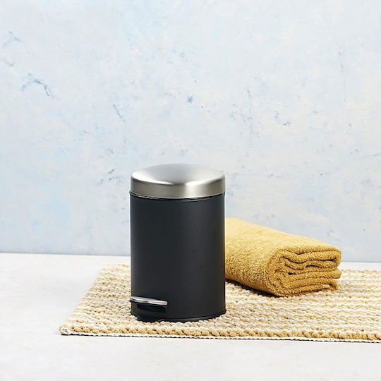 Espiel Day Metallic Bathroom Basket 3lt Black