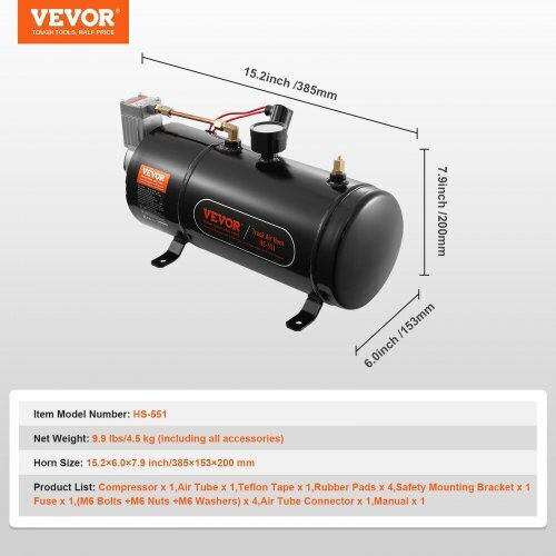 Vevor Air Compressors 150dB with Airtank 3lt QLBCQGYYSJZCF2JLLV9