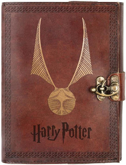 Harry Potter Μπλοκ Σημειώσεων A5 180 Φύλλων με Λευκές Σελίδες Καφέ