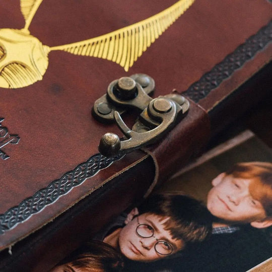 Harry Potter Μπλοκ Σημειώσεων A5 180 Φύλλων με Λευκές Σελίδες Καφέ