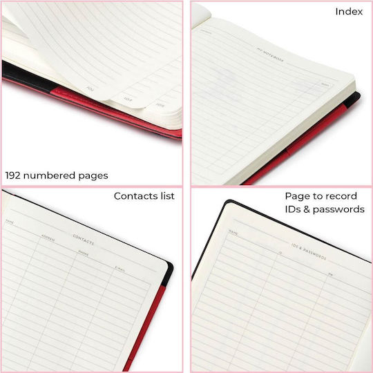 Legami Milano Notebook 192 Sheets B6 with Blank Pages White