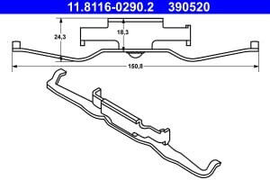 Brake Pad Set Ate