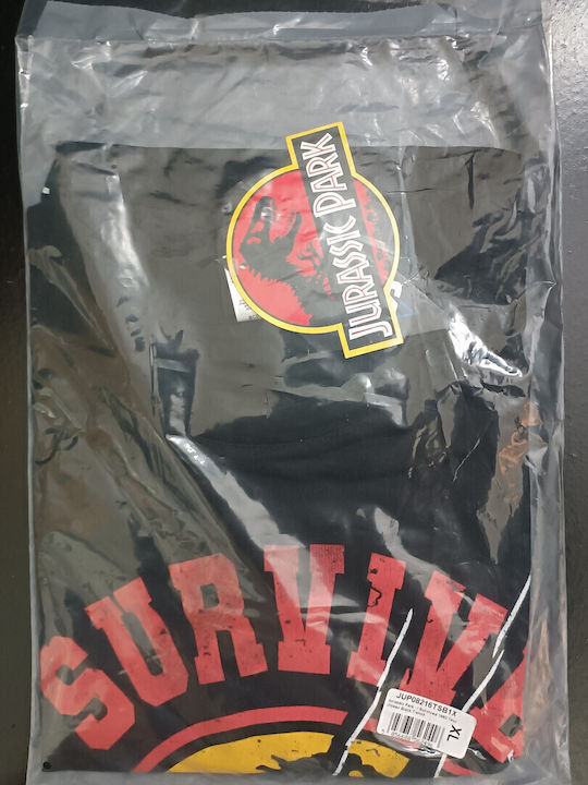 Heroes INC T-shirt Jurassic Park Black Cotton