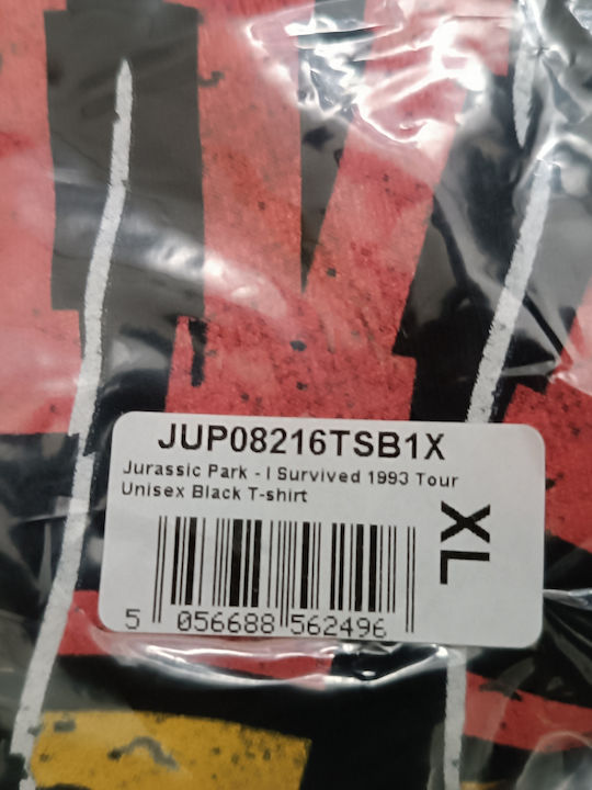Heroes INC T-shirt Jurassic Park Black Cotton
