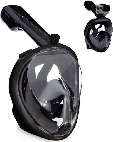Μάσκα Θαλάσσης Σιλικόνης Full Face M2068G Μαύρη