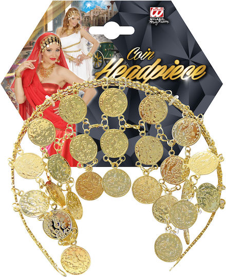 Karneval Kranz Gold aus Metall 1Stück