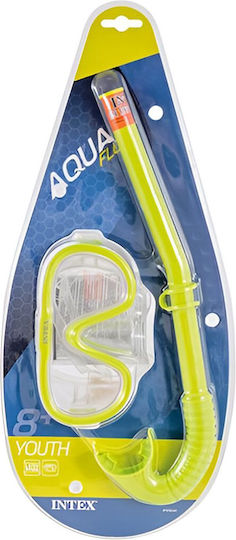 Intex Mască De Scufundare Din Silicon Cu Snorkel Pentru Copii Reef Rider Verde