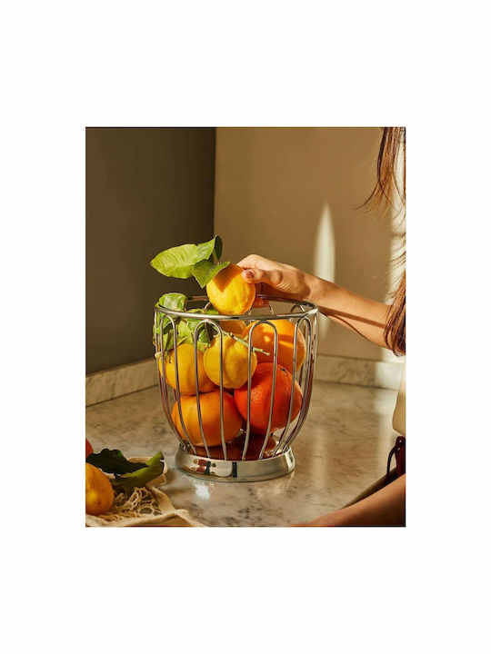 Alessi Φρουτιέρα Inox Ασημί 19x20εκ.