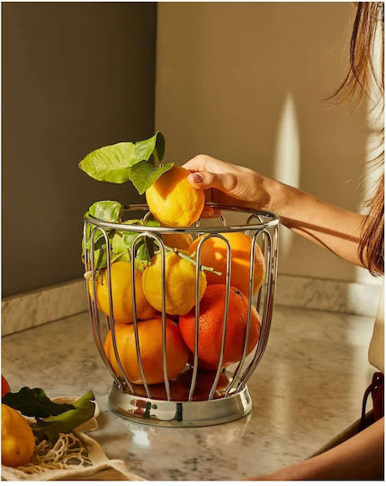 Alessi Φρουτιέρα Inox Ασημί 19x20εκ.