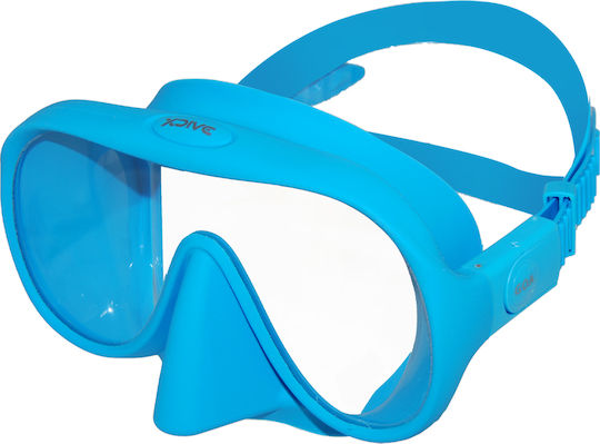 XDive Silicone Diving Mask Goa Light Blue