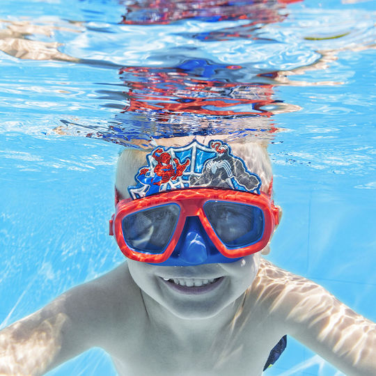 Μασκα Θαλασσης Παιδικη Spiderman Bestway Summertiempo 622881