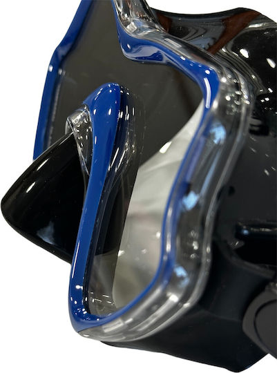 Tech Pro Saga Silicone Diving Mask Black/Blue