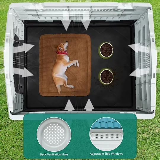 Dog House Plastic Outdoor Gray