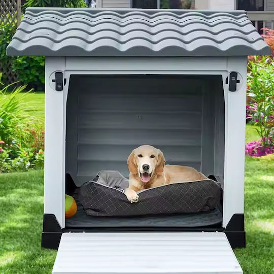 Dog House Plastic Outdoor Gray