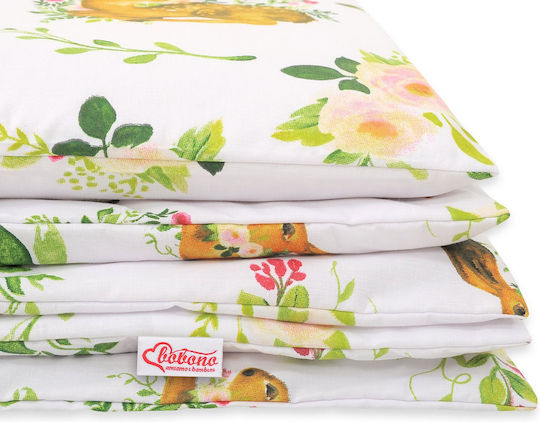 Bobono Set Kids Duvet Cover Single with Pillowcase Multicolored 100x135cm