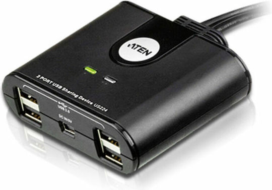 Aten 2 x 4 USB 2.0 Peripheral Sharing Switch