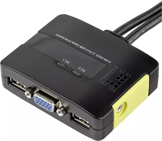 Level One 2-Port USB with Audio (KVM-0223 )