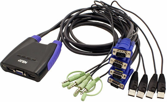 Aten KVM & Data Switch CS64US-AT