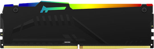 Kingston Fury Beast RGB DDR5 16GB RAM με 2x8GB Modules και Ταχύτητα 6000 για Desktop