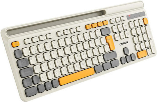 Canyon HKB-W03 Kabellos Nur Tastatur Englisch US Beige