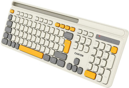 Canyon HKB-W03 Kabellos Nur Tastatur Englisch US Beige