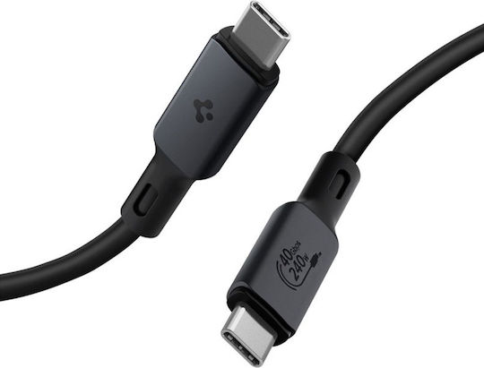 Spigen USB 3.2 Video Cable USB-C Male - USB-C 240W PD Black 1.2m ACA06840