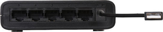 Edimax ES-5500G V3 v3 Unmanaged L2 Switch με 5 Θύρες Gigabit (1Gbps) Ethernet