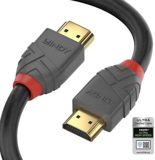 Lindy Anthra Line HDMI 1.4 High Speed 1080p 120Hz Cable HDMI Male - HDMI Male 2m Black