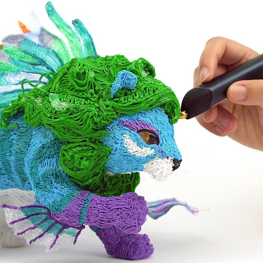 3Doodler PLA 3D Принтер Филамент 3.0мм Светлосин Остров 0.002кг 25бр Пълнител