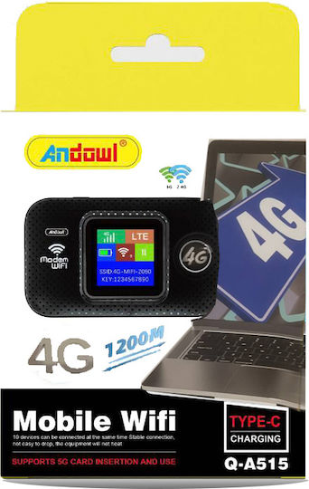 Andowl Q-A515 Wireless 4G Portable Hotspot Wi‑Fi 5